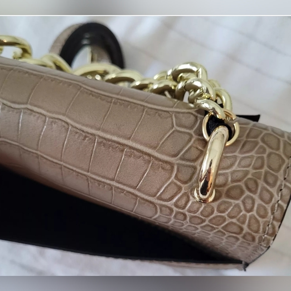 NWT House of Harlow 1960 Croc Leather Crossbody - Picture 9 of 12